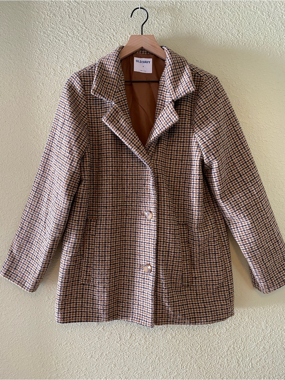 Old Navy Houndstooth Peacoat